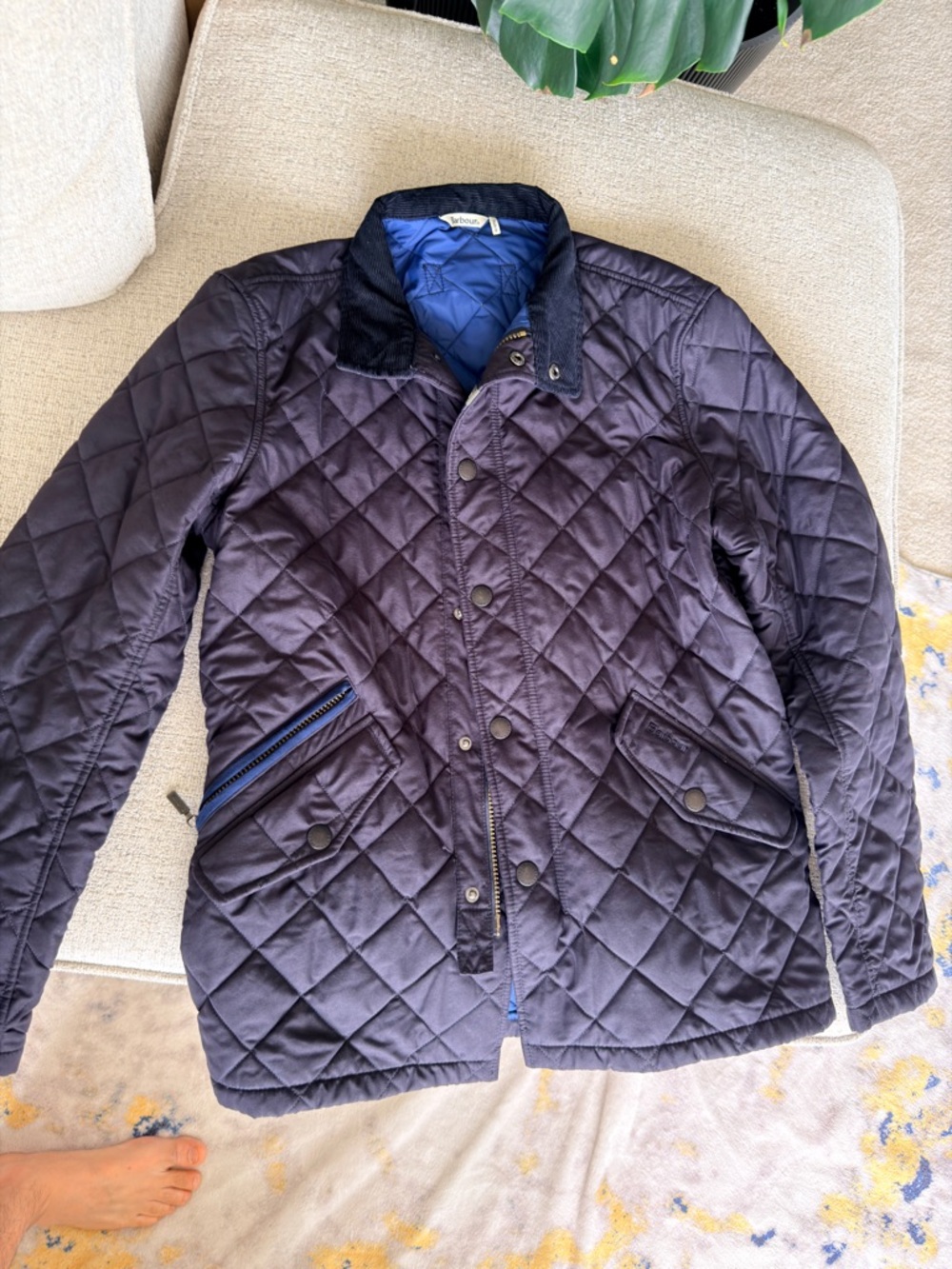 Barbour Men's Quilted Jacket - Navy